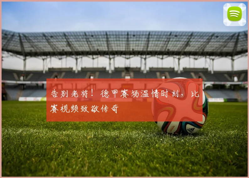 告别老将!德甲赛场温情时刻,比赛视频致敬传奇
